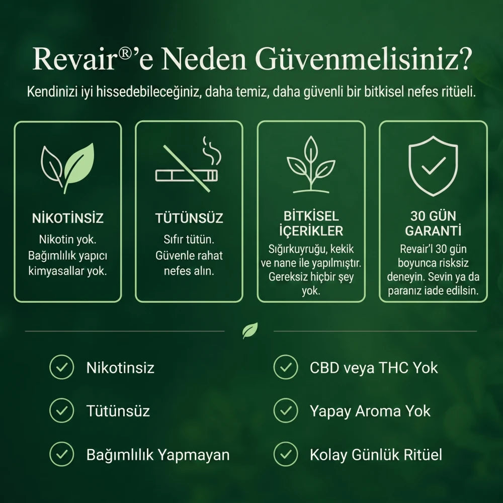 Revair Sığırkuyruğu Özlü Bitkisel Nefes İnhaleri
