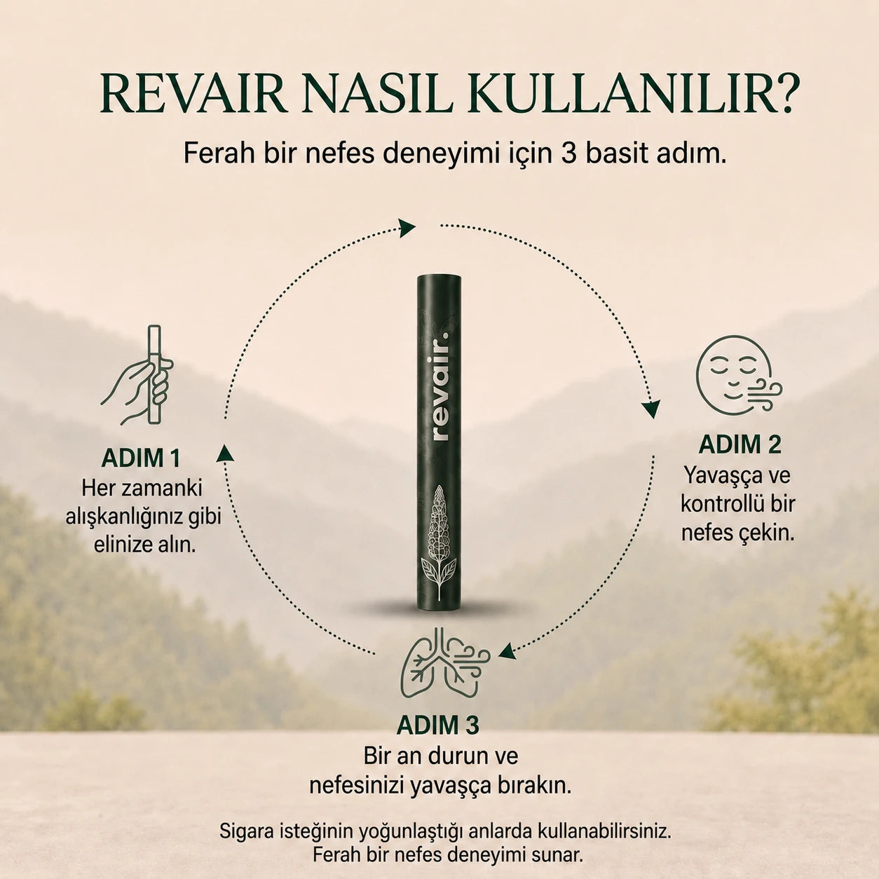 Revair Sığırkuyruğu Özlü Bitkisel Nefes İnhaleri
