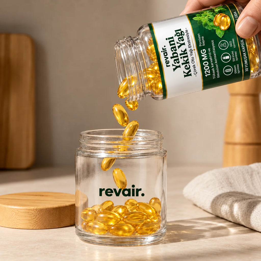 Revair 14 Günde Etkili Yabani Kekik, Çörek Otu ve Karanfil Yağı Softjel